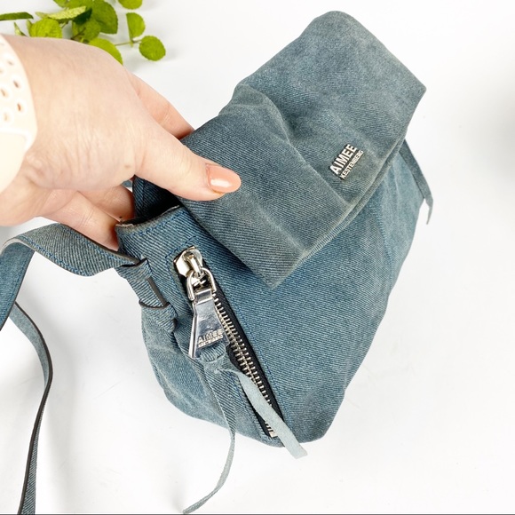 SOLD Aimee Kestenberg Denim Leather Crossbody - Picture 5 of 8